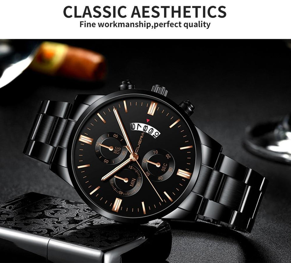 Luxury Brand Quartz Wrist Watch Military Stainless Steel