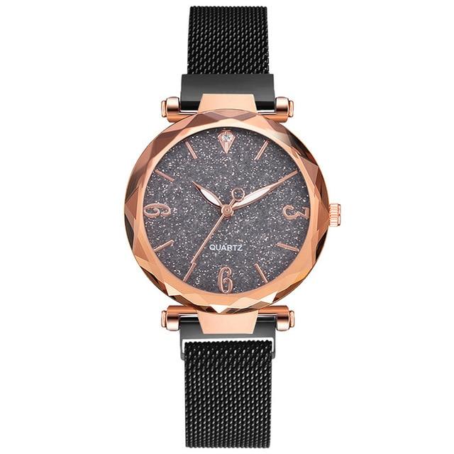 Luxury Magnetic Starry Sky Lady Wrist Watch