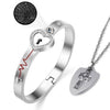 Love Lock Your Heart Bracelet Set