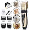 Electrical Dog Hair Trimmer Low-noise Pet Hair Clipper Machine Rechargeable Grooming Cutter Pet Hair Remover Comb+Spare Blade