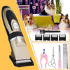 Electrical Dog Hair Trimmer Low-noise Pet Hair Clipper Machine Rechargeable Grooming Cutter Pet Hair Remover Comb+Spare Blade