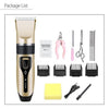 Electrical Dog Hair Trimmer Low-noise Pet Hair Clipper Machine Rechargeable Grooming Cutter Pet Hair Remover Comb+Spare Blade