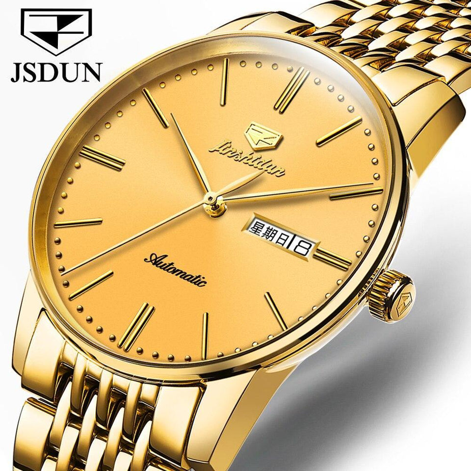 Men Automatic Mechanical Watch with Tungsten steel Waterproof