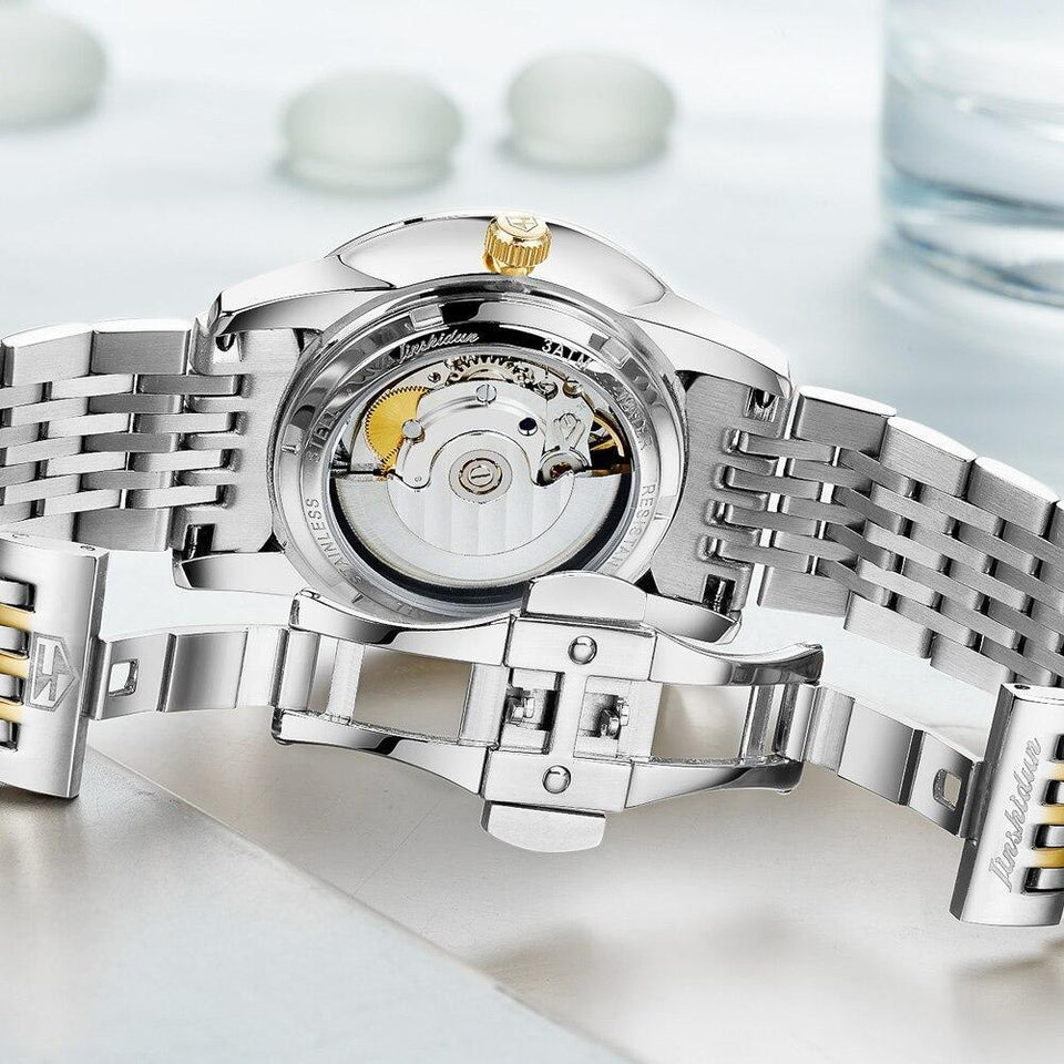 Men Automatic Mechanical Watch with Tungsten steel Waterproof