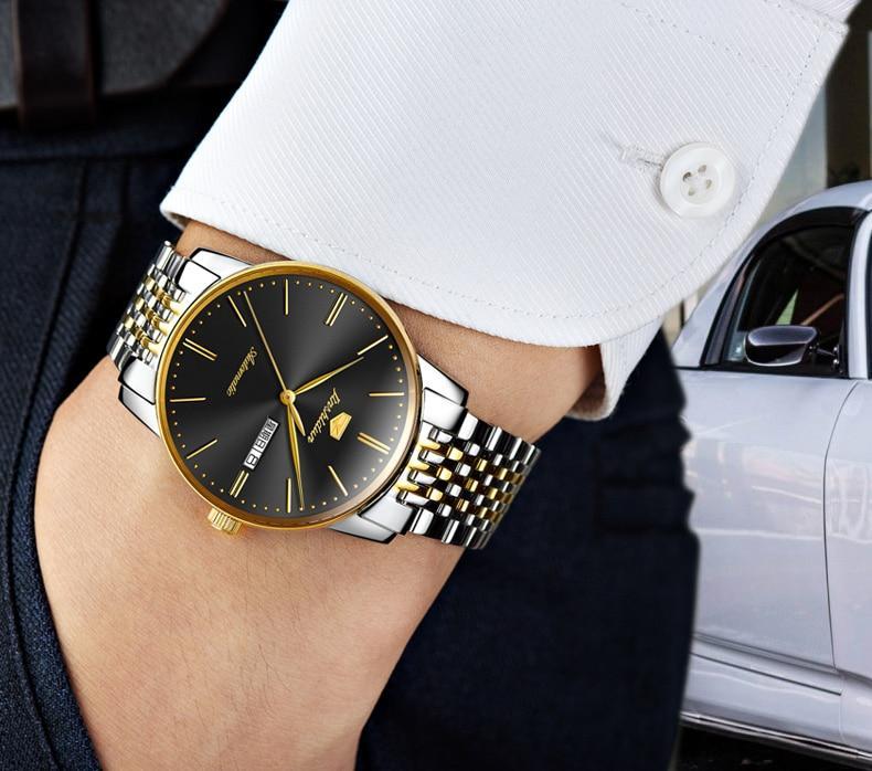 Men Automatic Mechanical Watch with Tungsten steel Waterproof