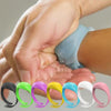 Wristband Hand Dispenser This Wearable Hand Sanitizer Dispenser Pumps Disinfectant  Flexible, durable and smooth to the touchs