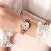 Vintage Small Dial Watch Sweet Leather Strap Wrist Clock
